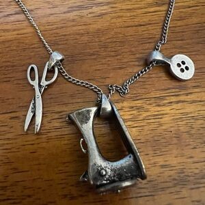 Sewing Charm Necklace